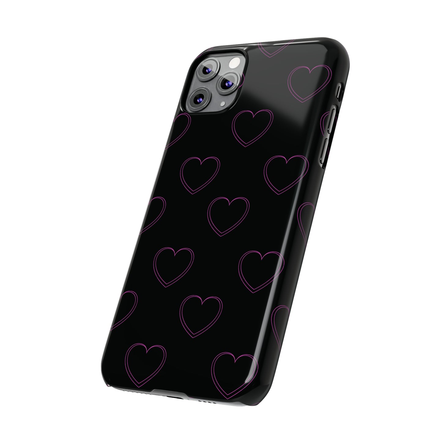 Y2K Heart Snap Case