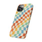 Retro Crazy Checkers Snap Case