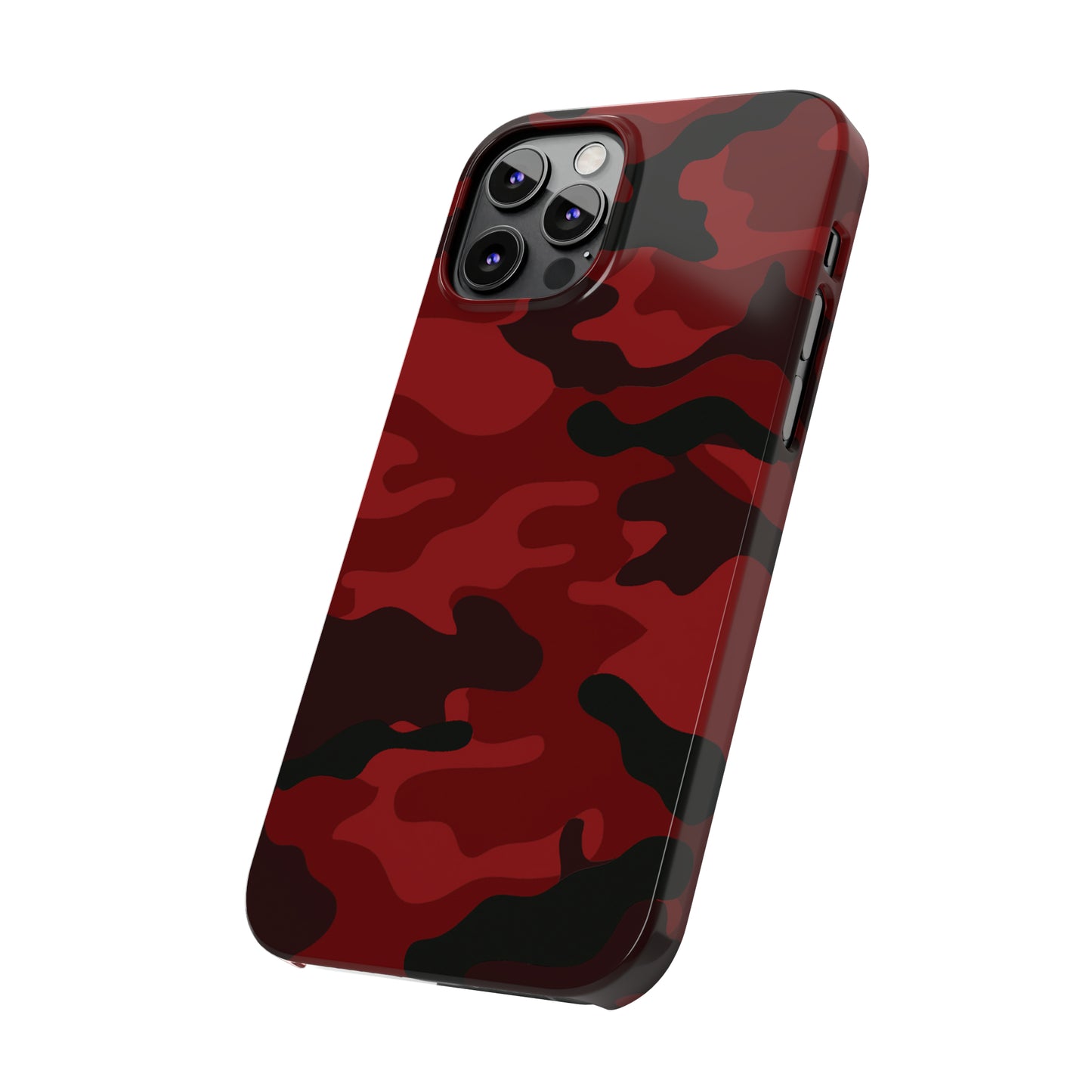 Red Camouflage Snap Case