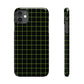 Green Grid Snap Case