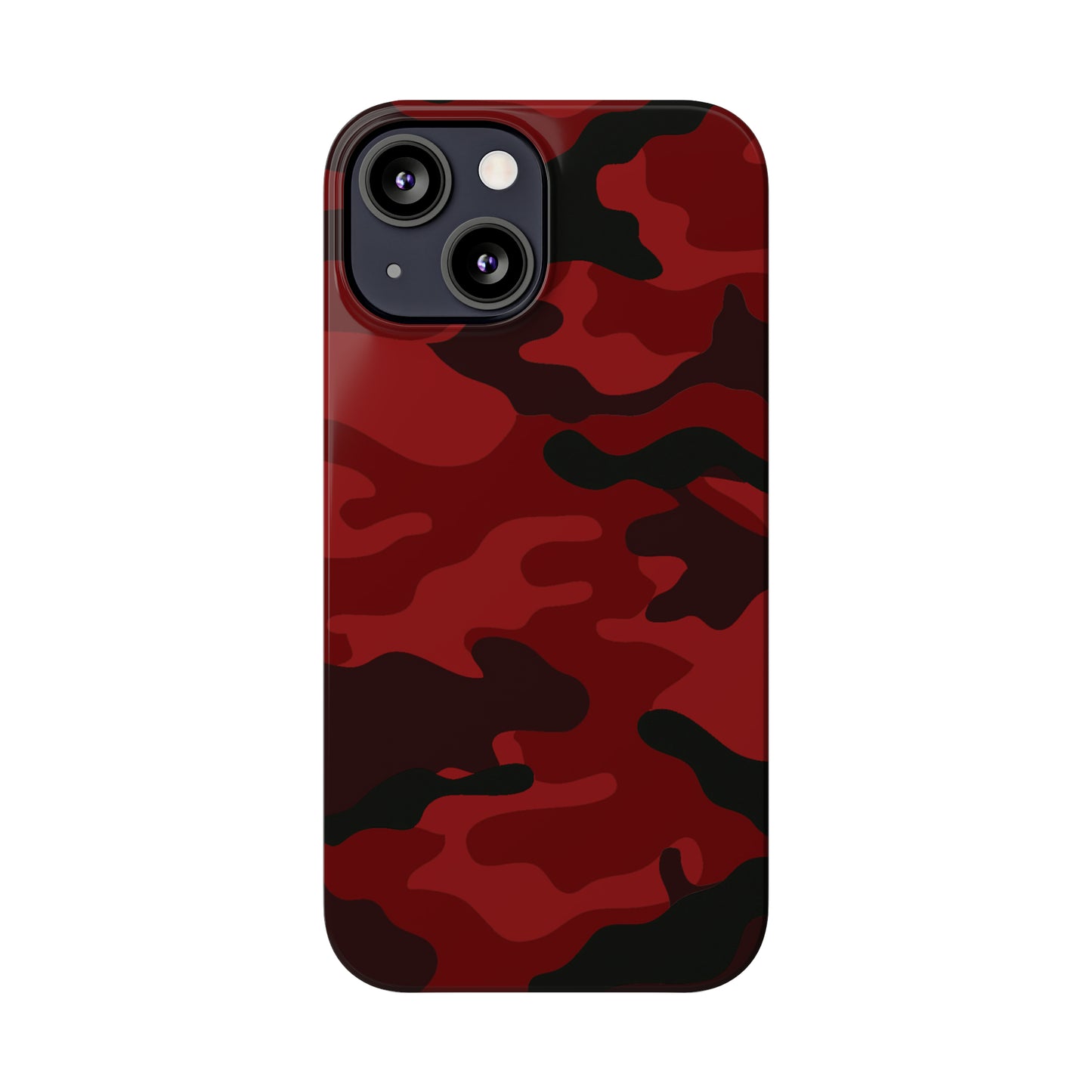 Red Camouflage Snap Case