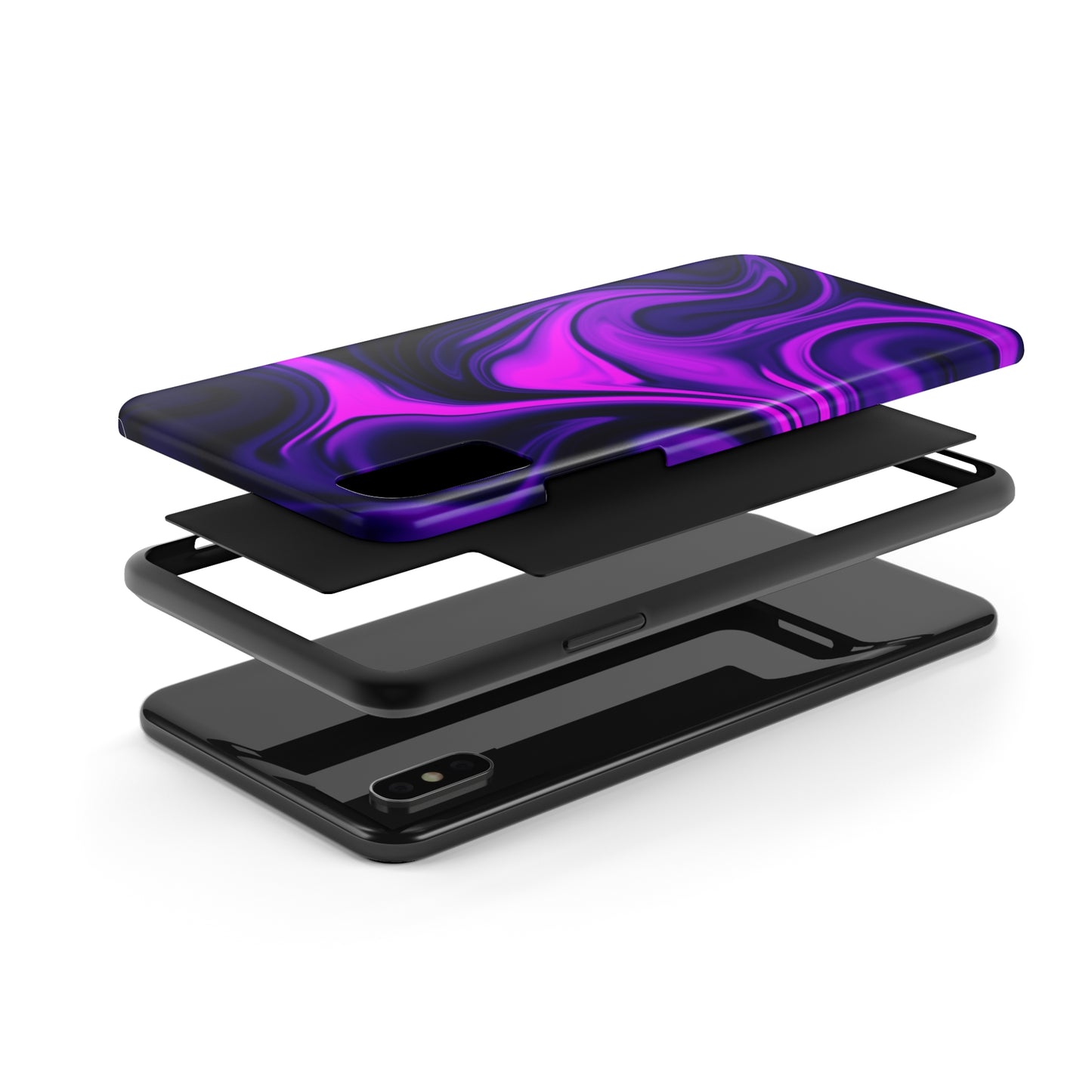 Purple liquid marble pattern Tough Case