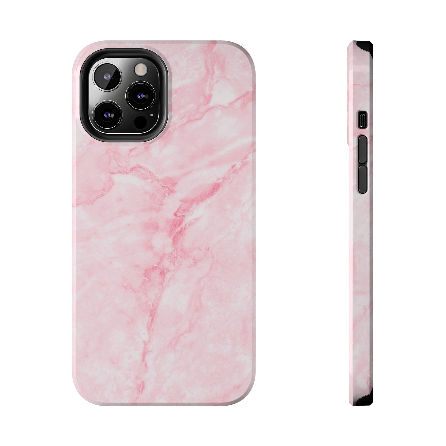 Pink Marble Tough iPhone Case