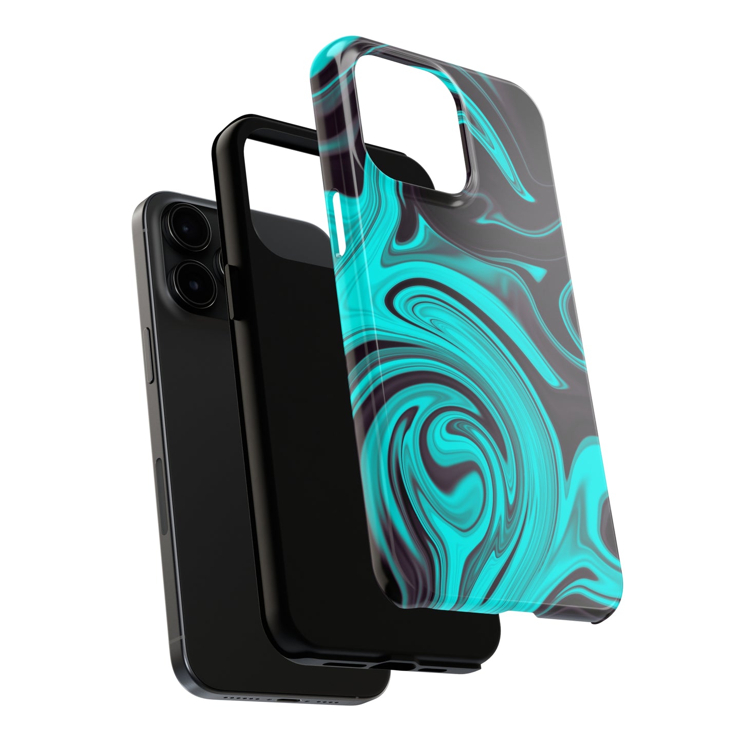 Aqua liquid marble pattern Tough Case