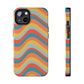 Wavy Pattern Tough iPhone Case