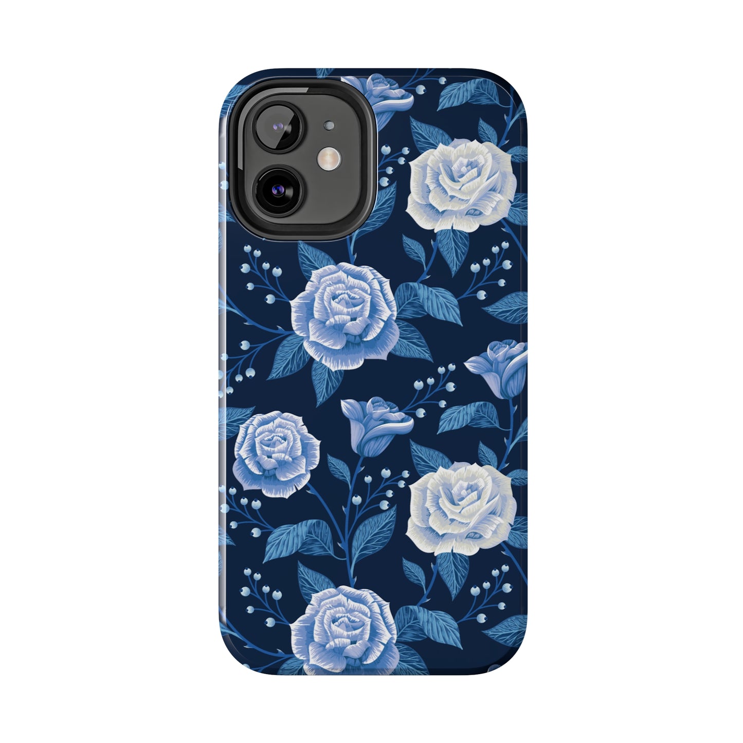 Midnight Rose Tough iPhone Case