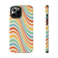 Retro Swirl Tough iPhone Case