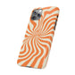 Orange Dizzy Spiral Snap Case