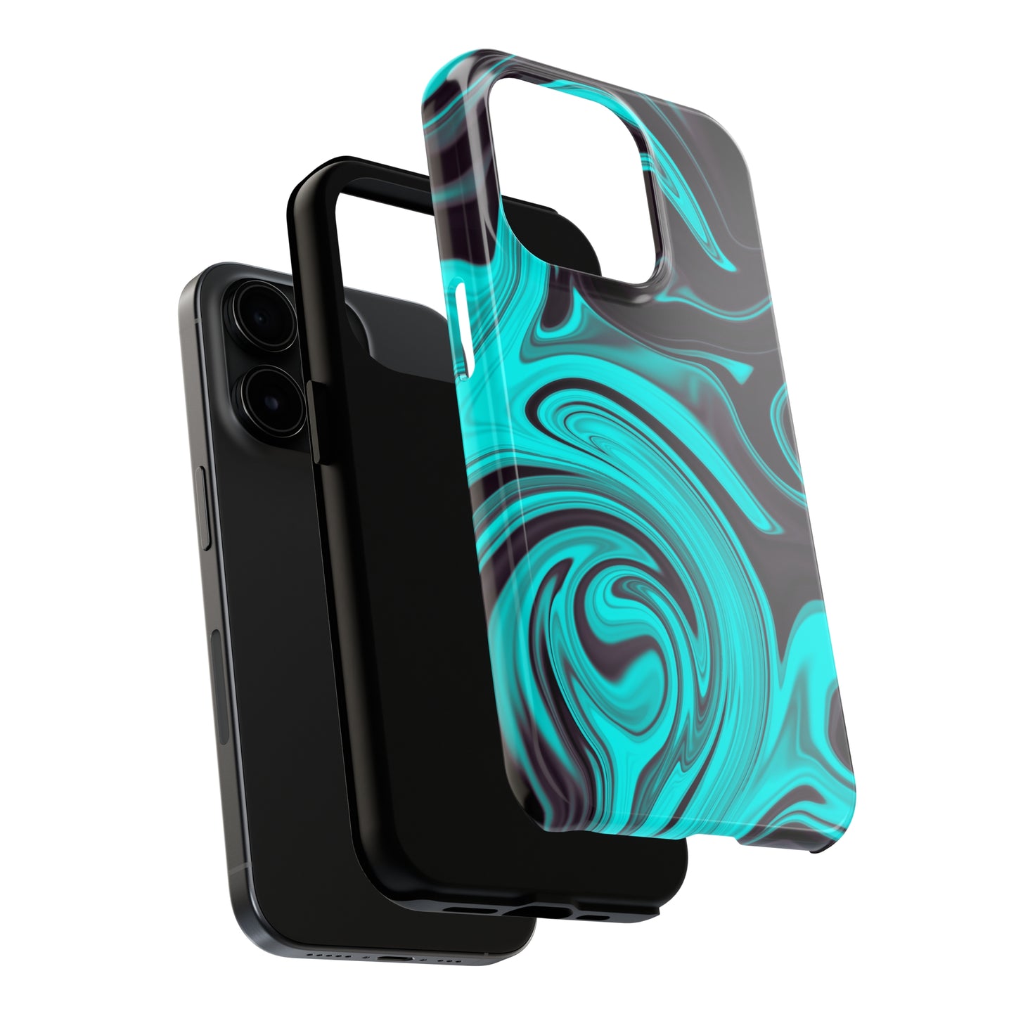 Aqua liquid marble pattern Tough Case