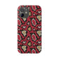 Red Snake Skin Snap Case