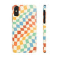 Retro Crazy Checkers Snap Case