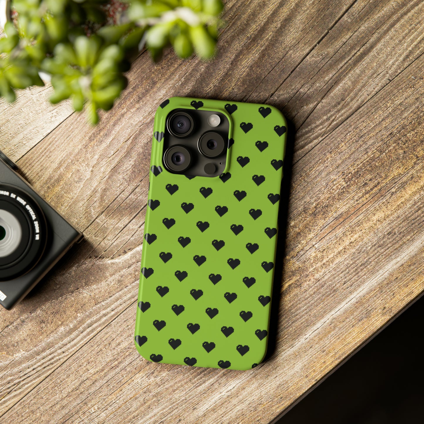 Pixelated Heart Snap Case