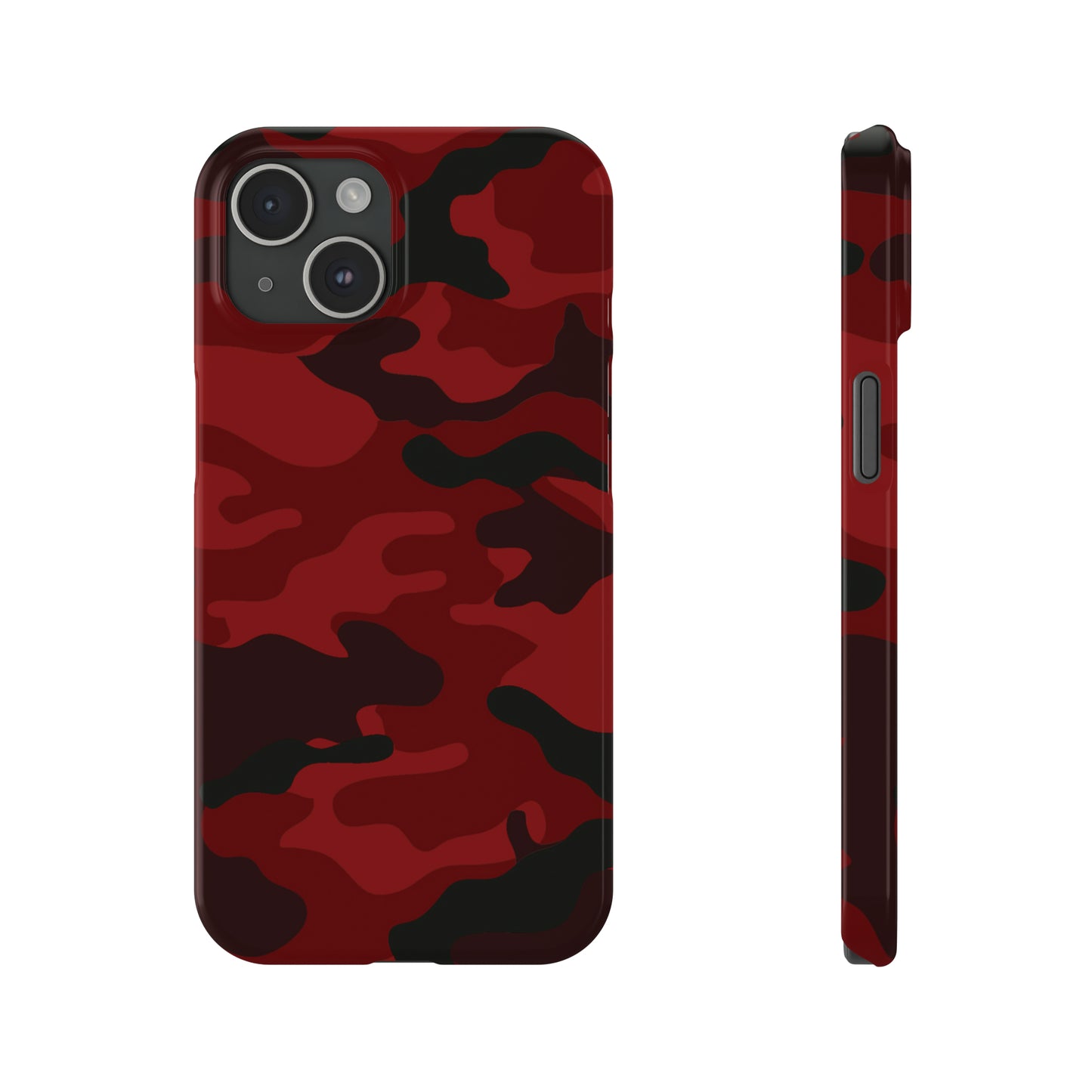 Red Camouflage Snap Case