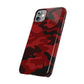 Red Camouflage Snap Case