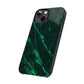 Dark green marble pattern Snap Case