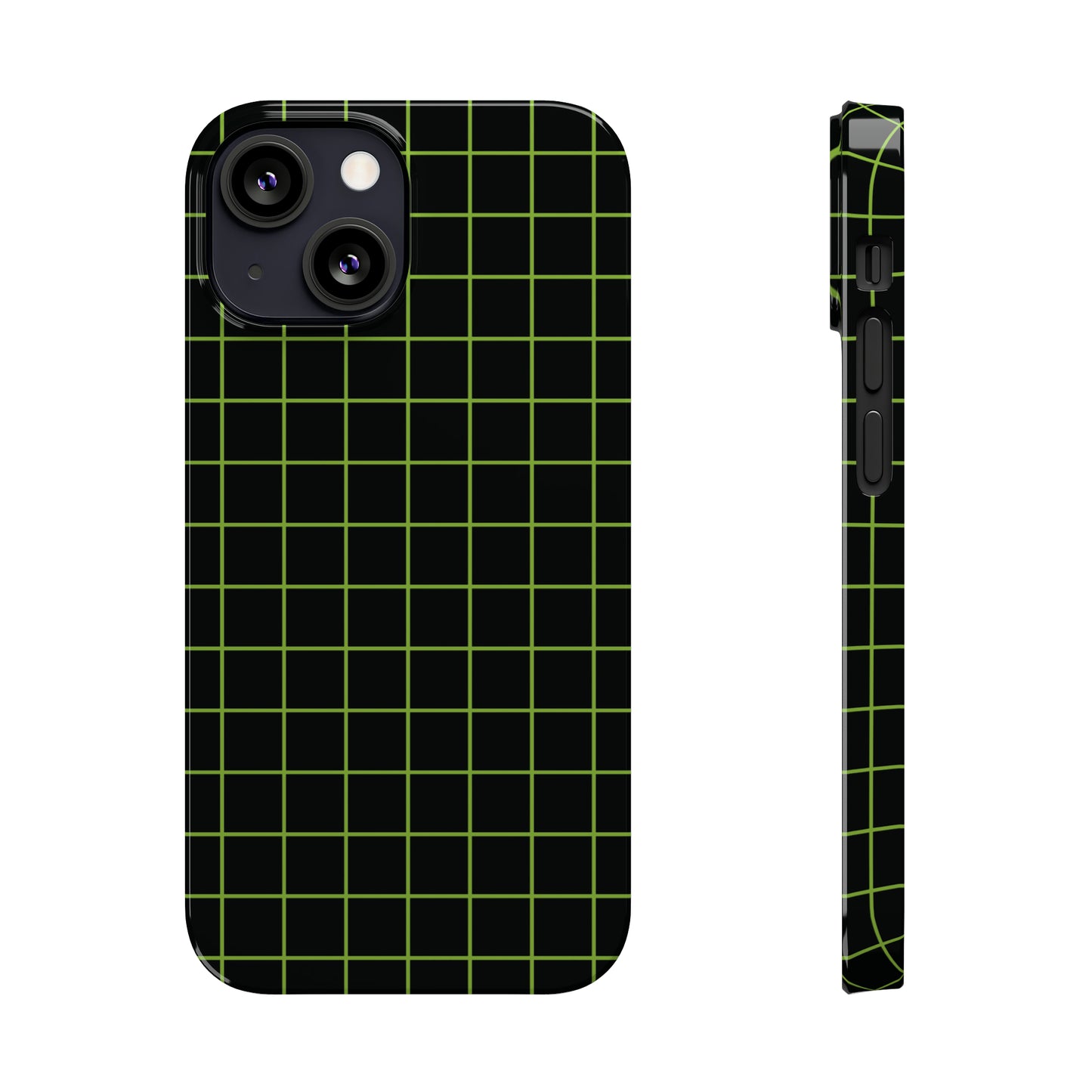 Green Grid Snap Case