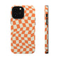 Retro Orange Peel Crazy Checkers MagSafe Tough Case