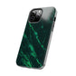 Dark green marble pattern Tough Case