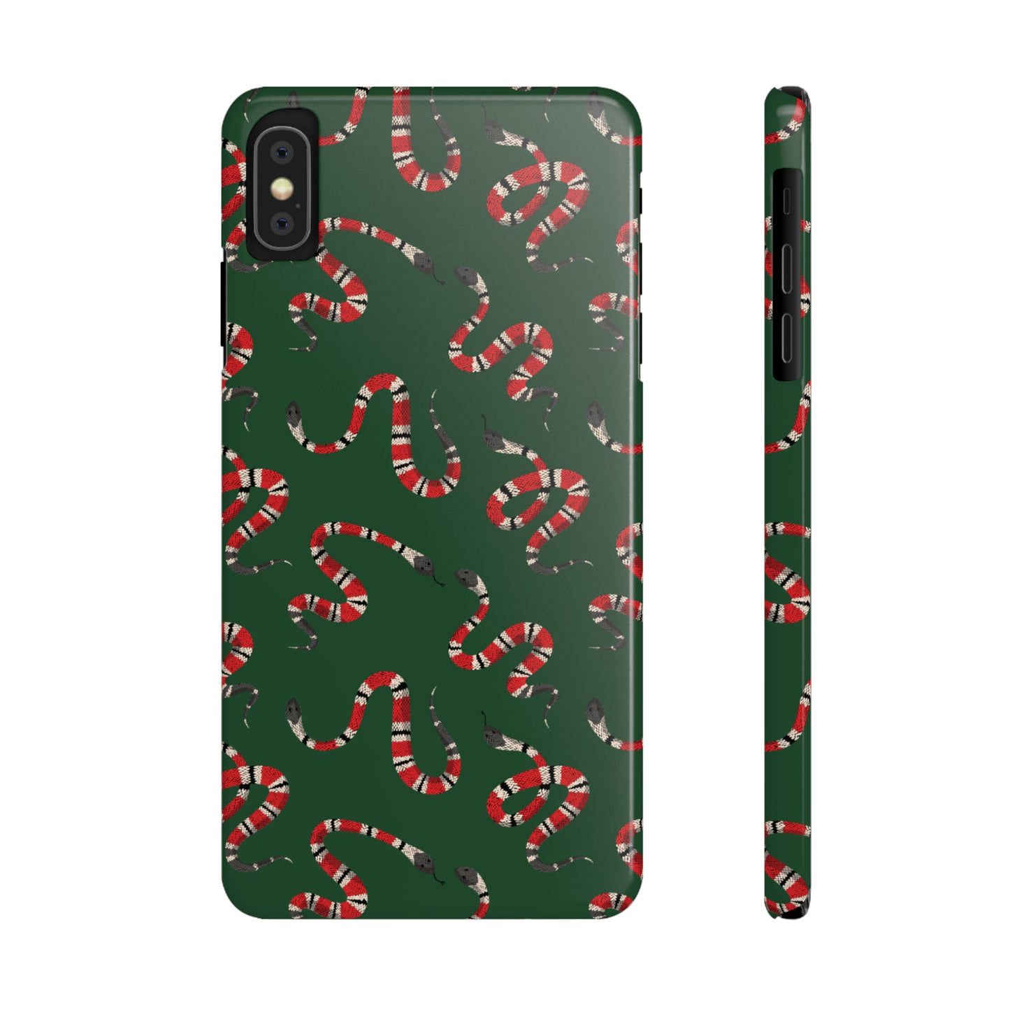 Snake Pattern Snap Case