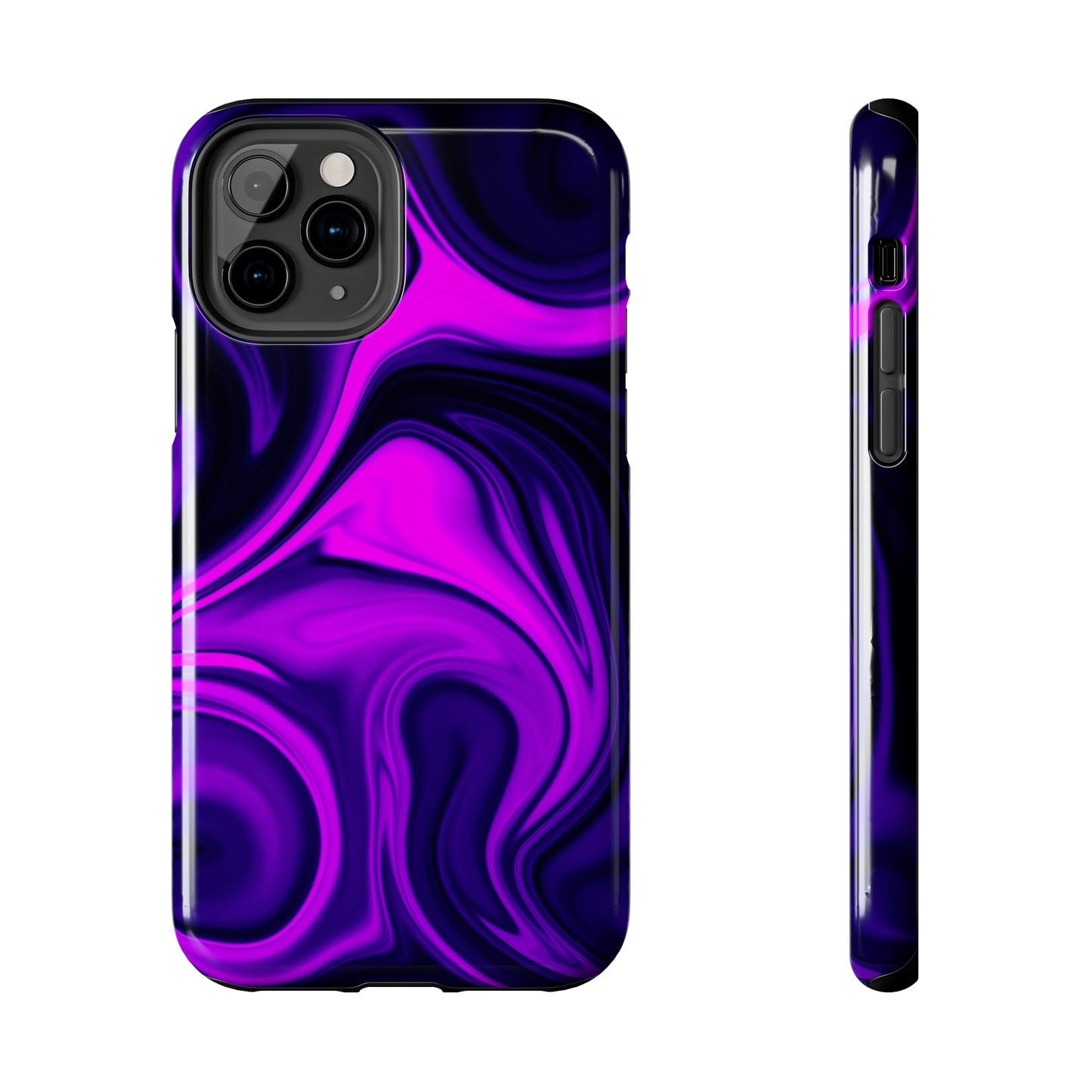 Purple liquid marble pattern Tough Case