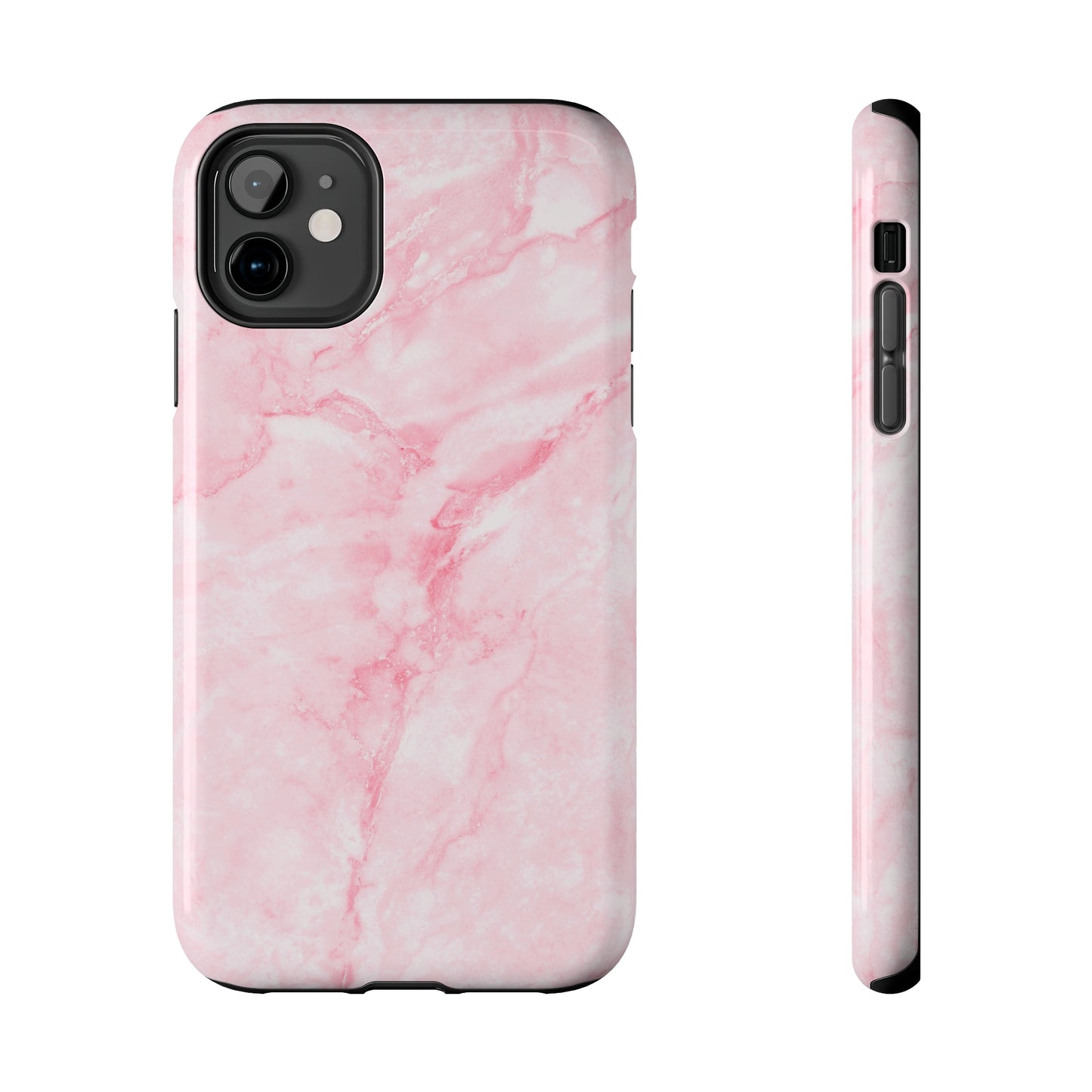 Pink Marble Tough iPhone Case