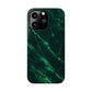 Dark green marble pattern Snap Case