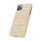 Soft Beige Dizzy Grid Snap Case