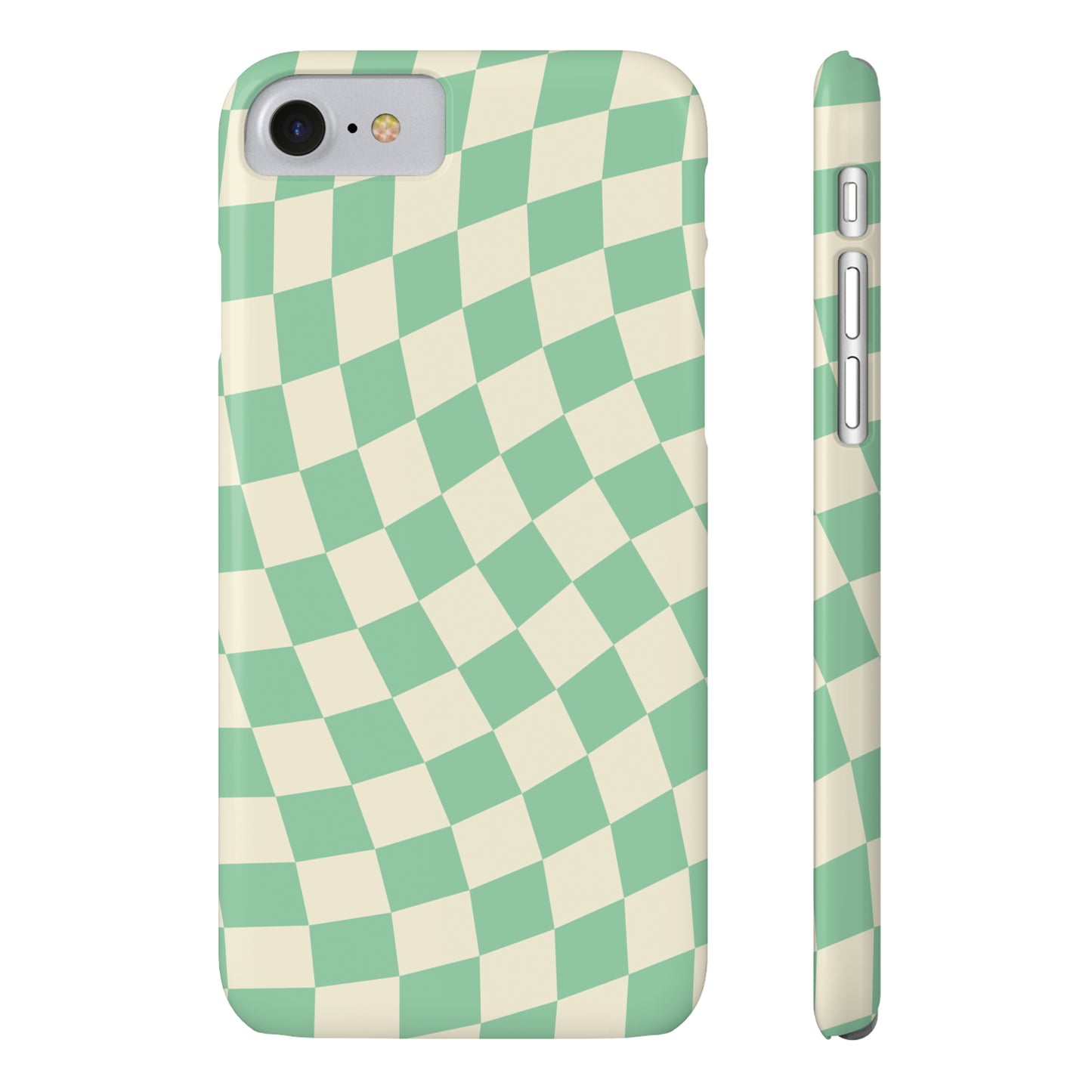 Pistachio Checkers Snap Case