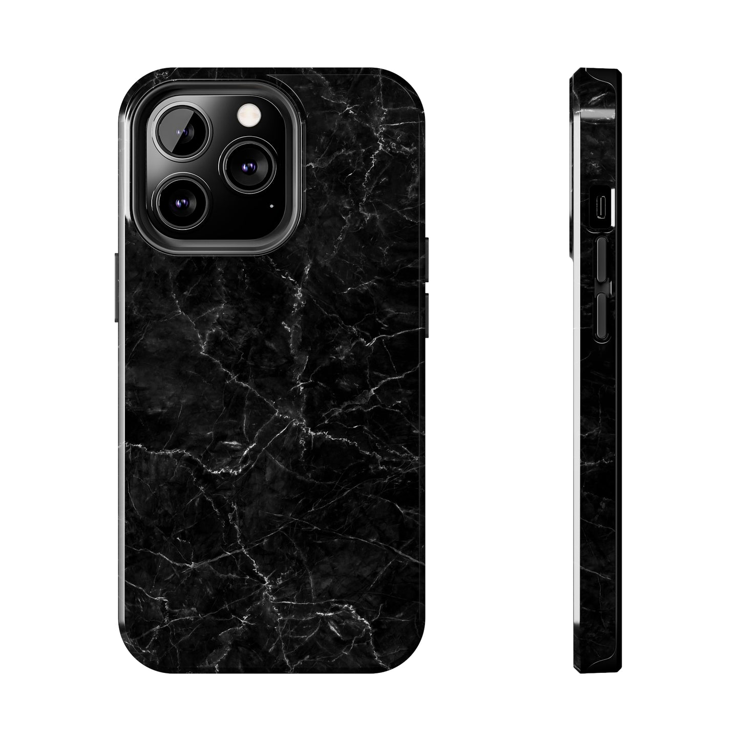 Marquina Black Tough iPhone Case