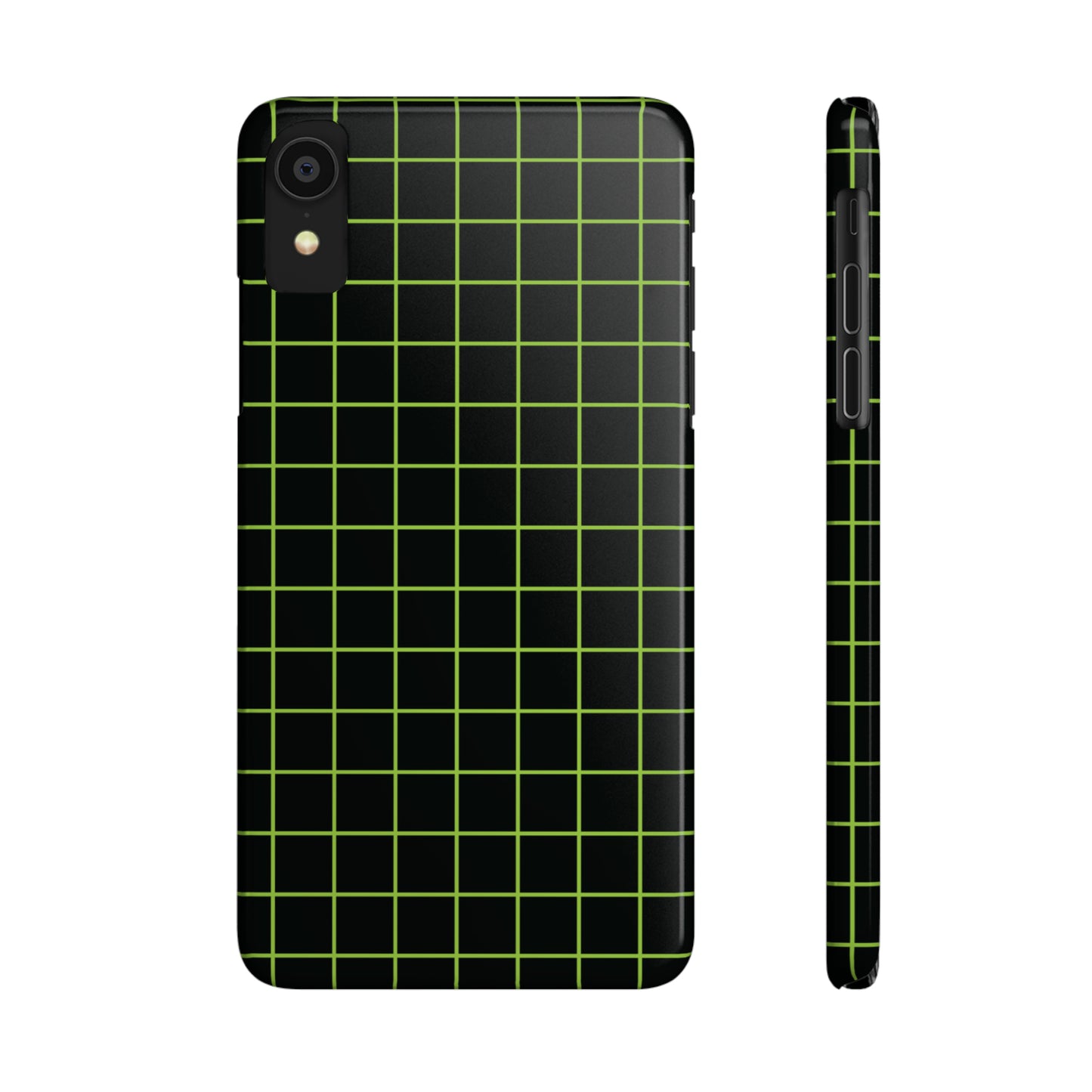 Green Grid Snap Case