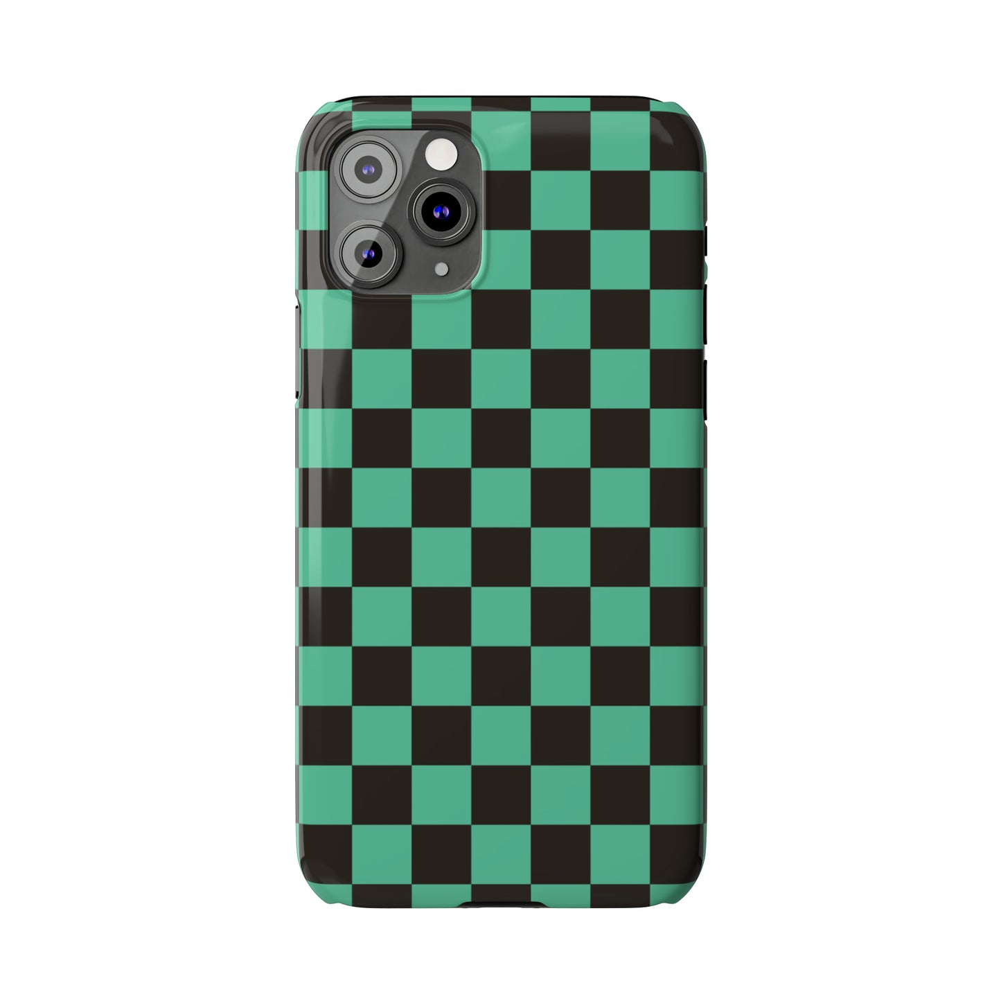 Green Checkers Snap Case