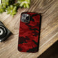 Red Camouflage Snap Case