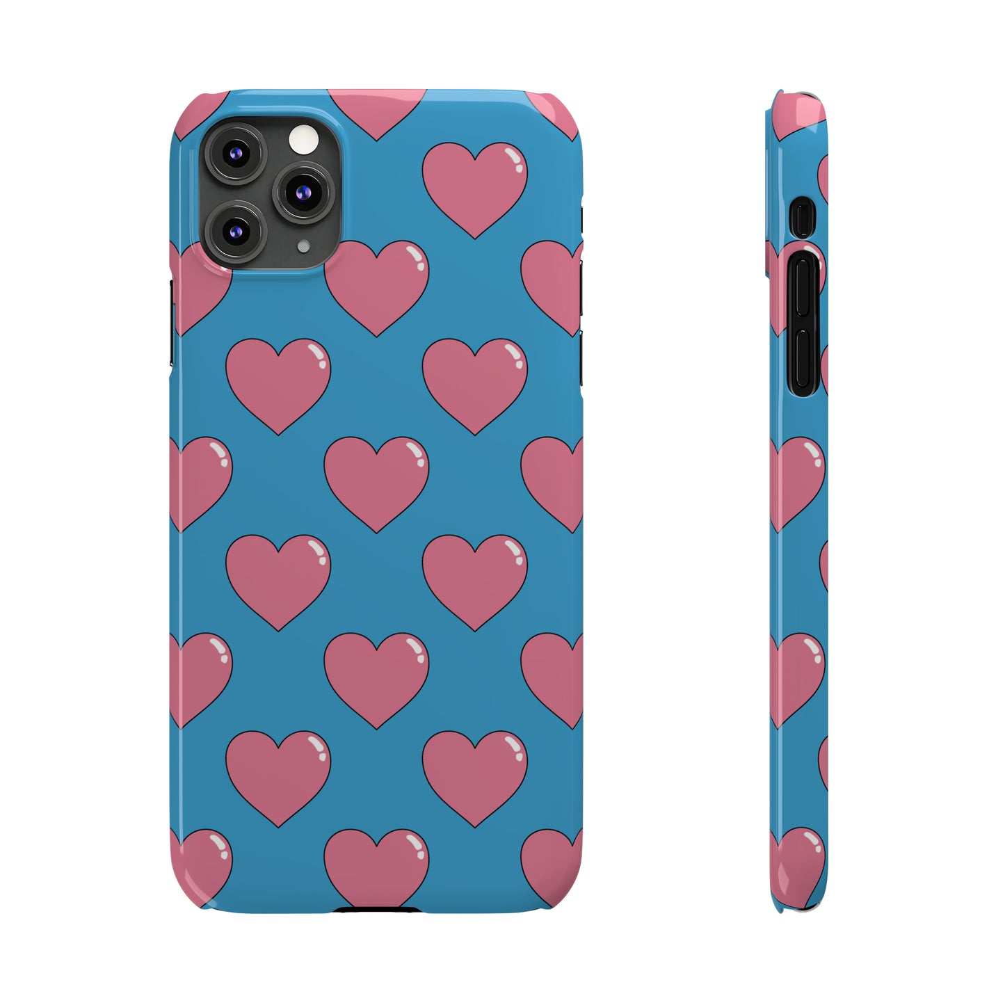 Bubblegum Heart Snap Case