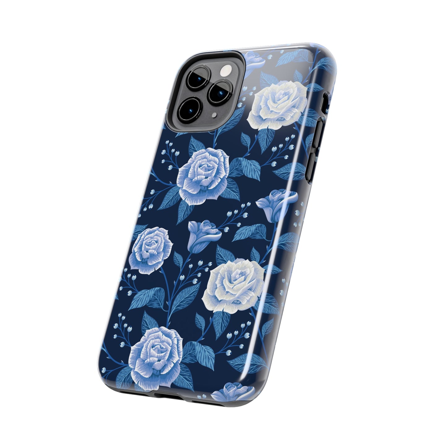 Midnight Rose Tough iPhone Case