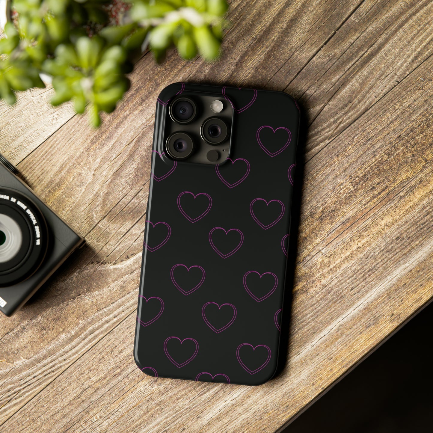 Y2K Heart Snap Case