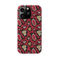 Red Snake Skin Snap Case