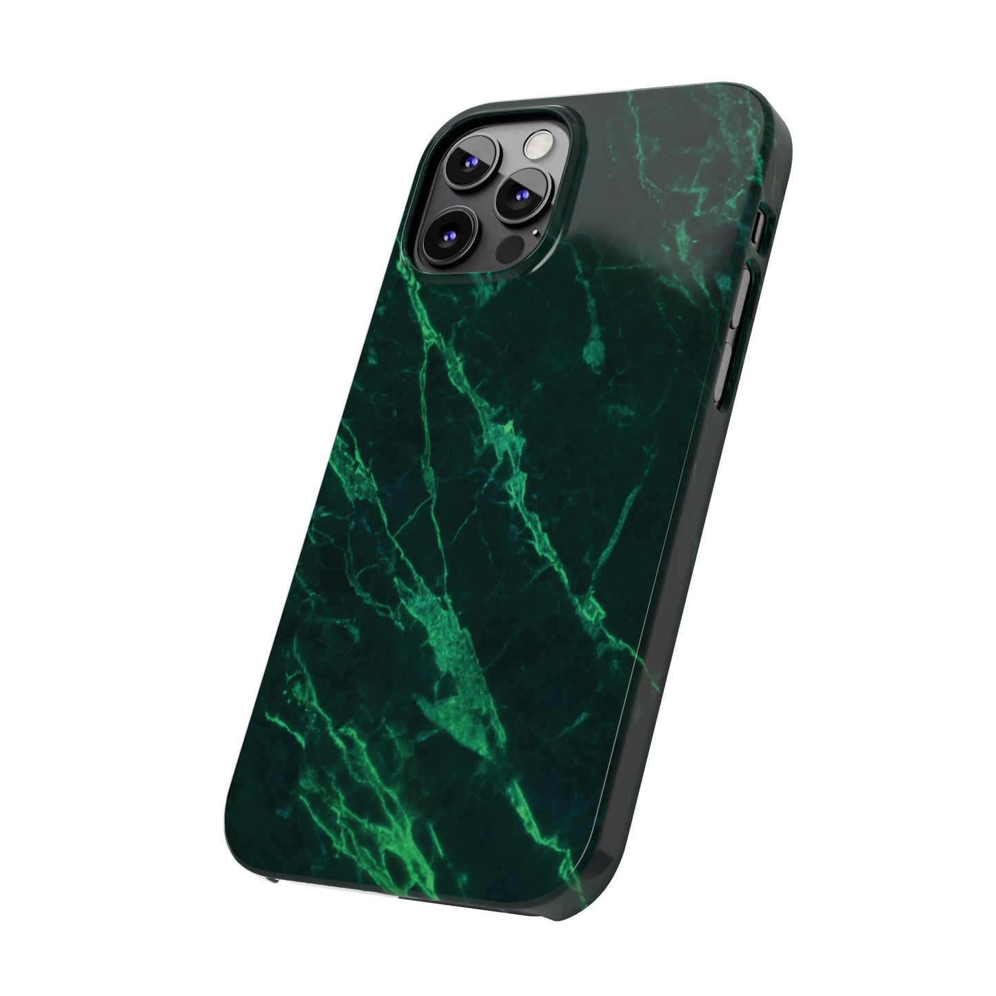 Dark green marble pattern Snap Case