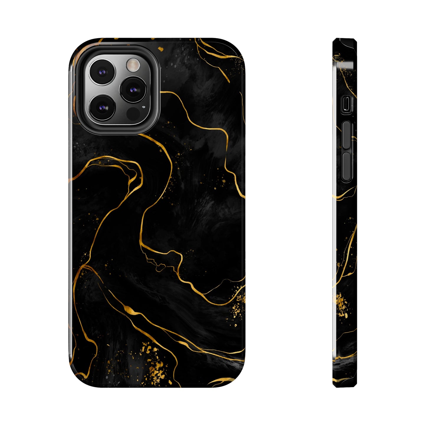 Black Mirage Tough iPhone Case