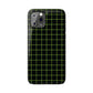 Green Grid Snap Case