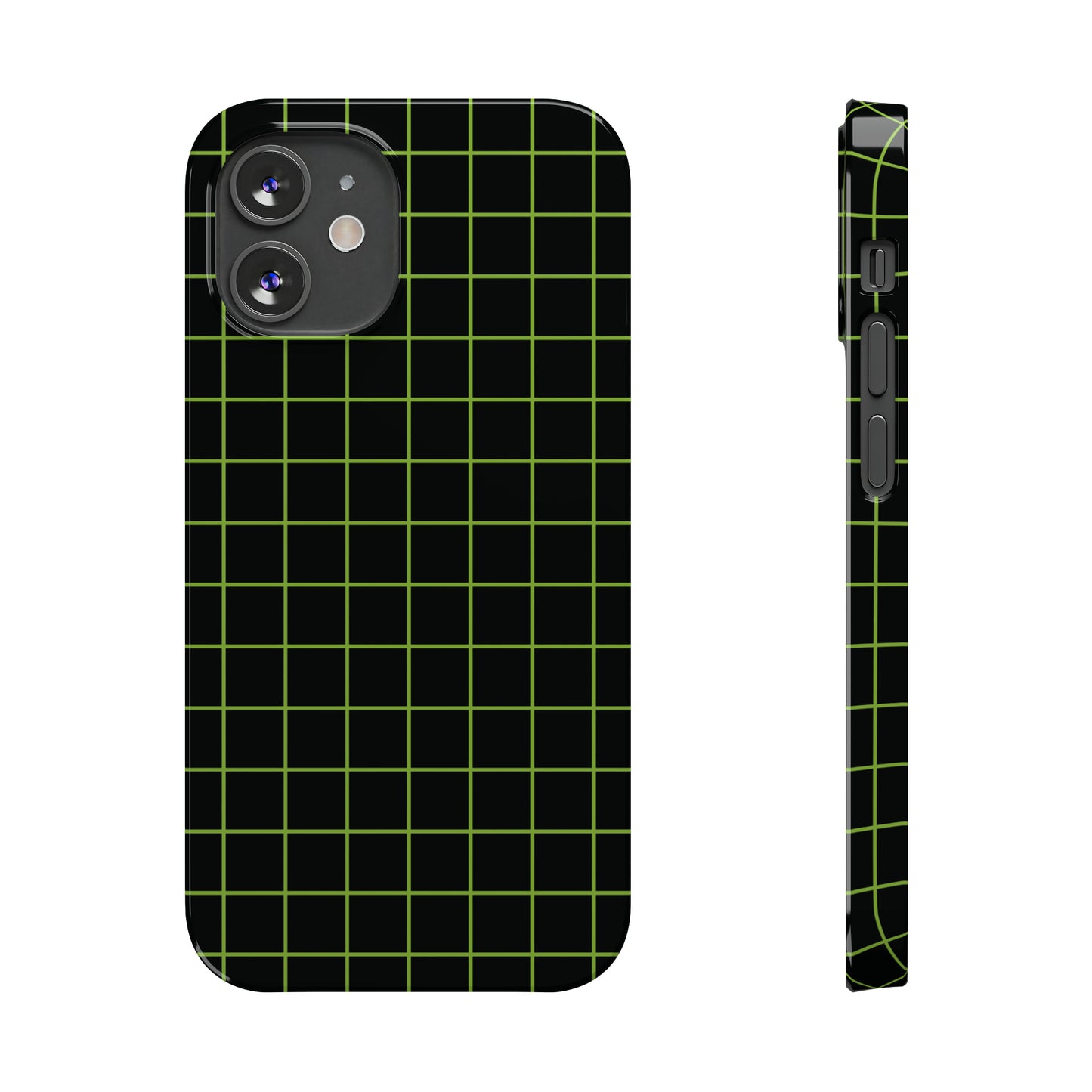 Green Grid Snap Case