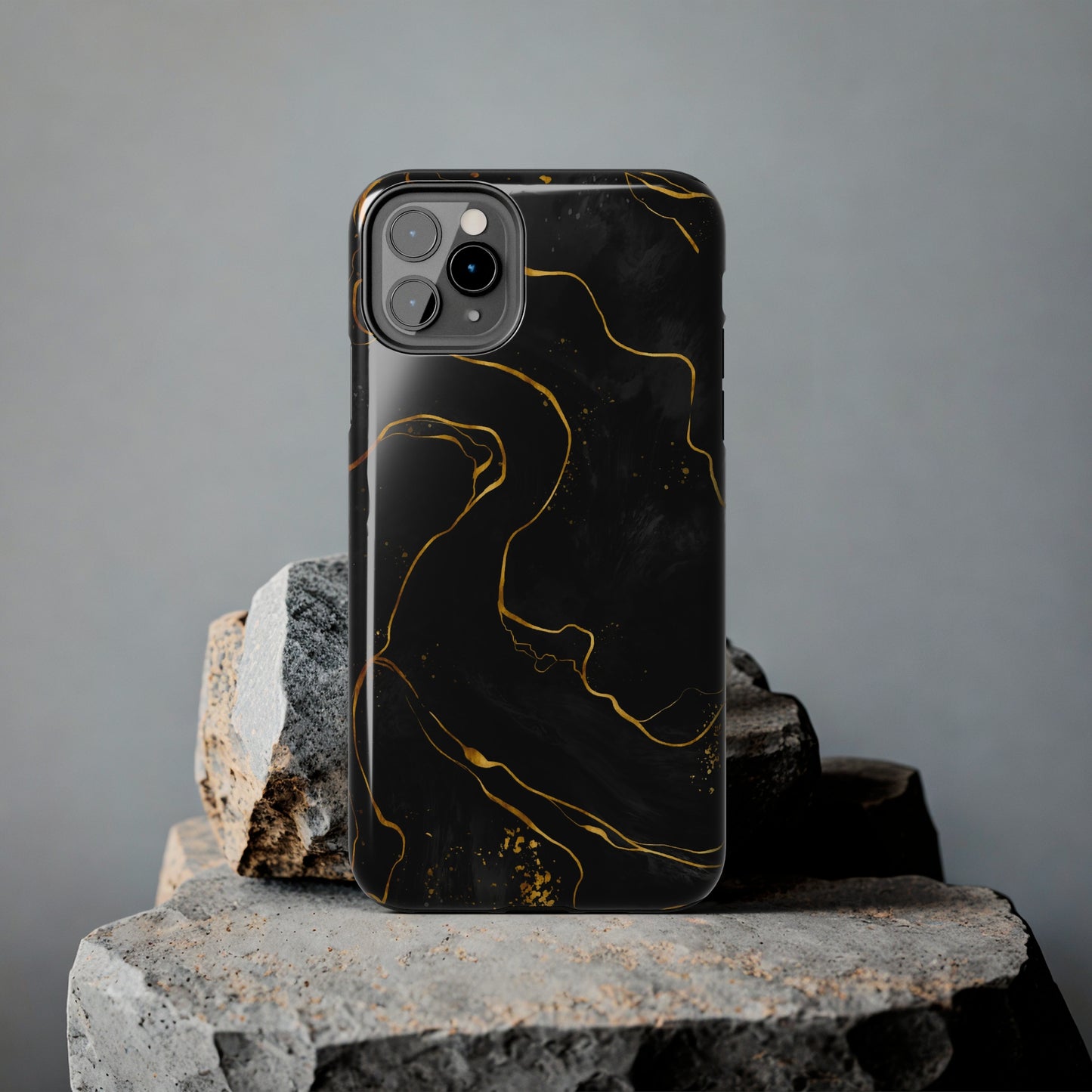 Black Mirage Tough iPhone Case