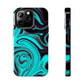 Aqua liquid marble pattern Tough Case