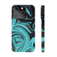 Aqua liquid marble pattern Snap Case