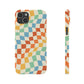 Retro Crazy Checkers Snap Case