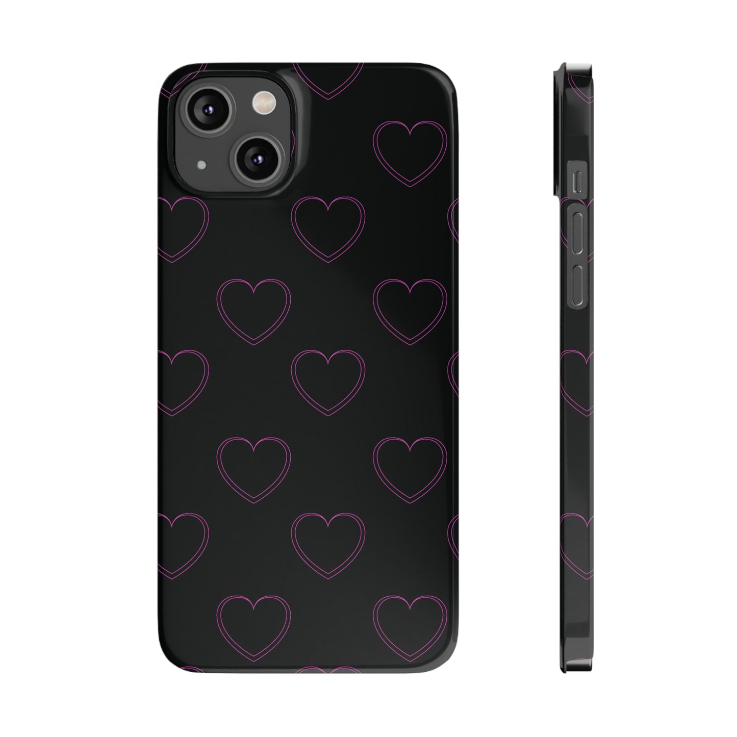 Y2K Heart Snap Case