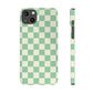 Retro Mint Checkers Snap Case