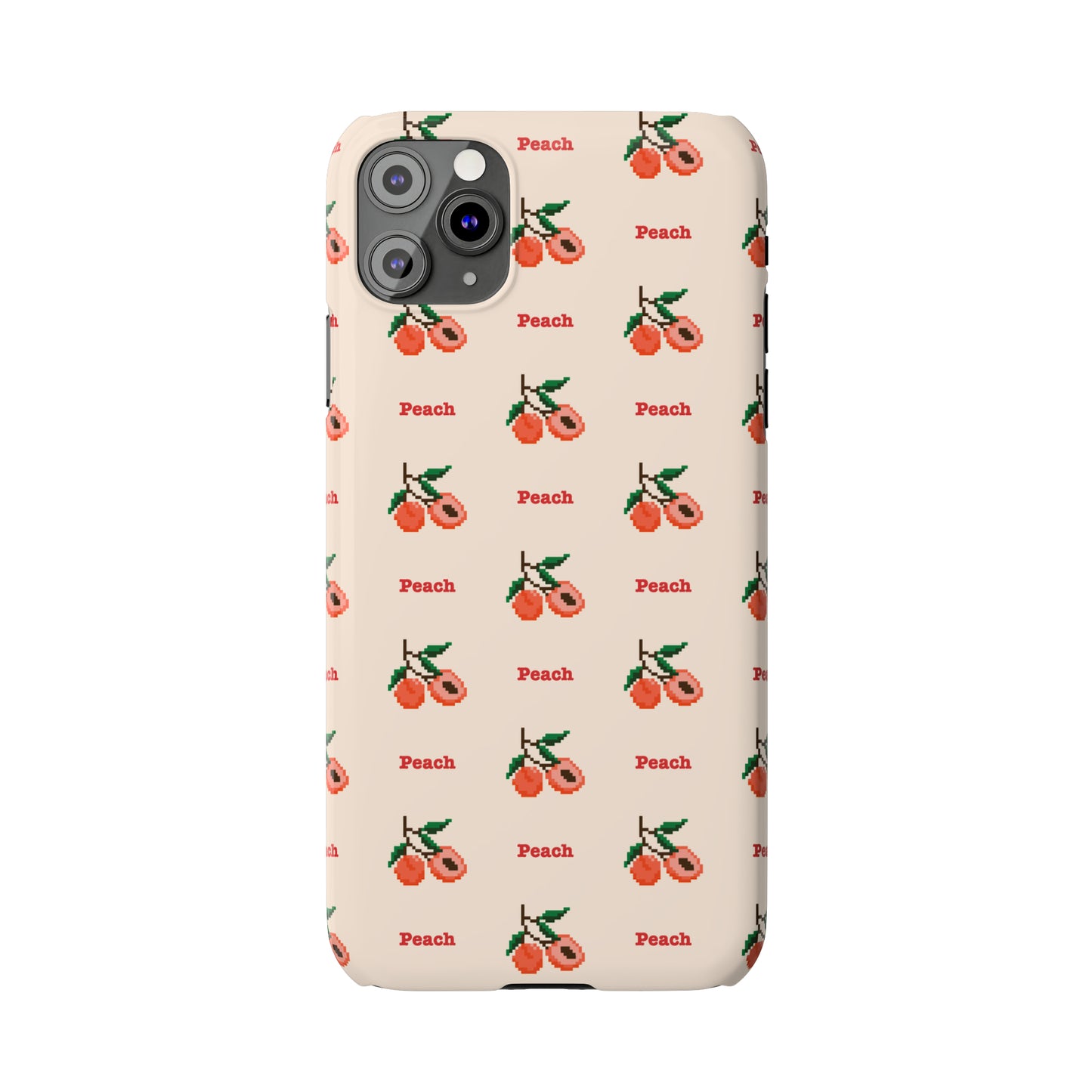 Pixelated Peach Snap Case