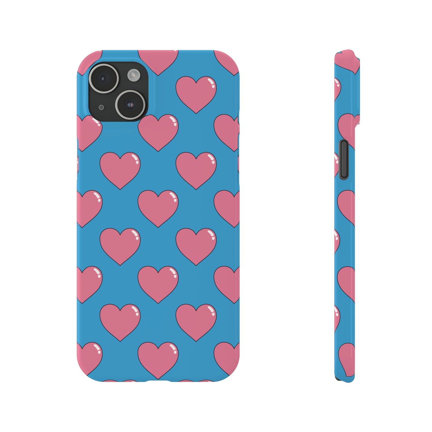 Bubblegum Heart Snap Case