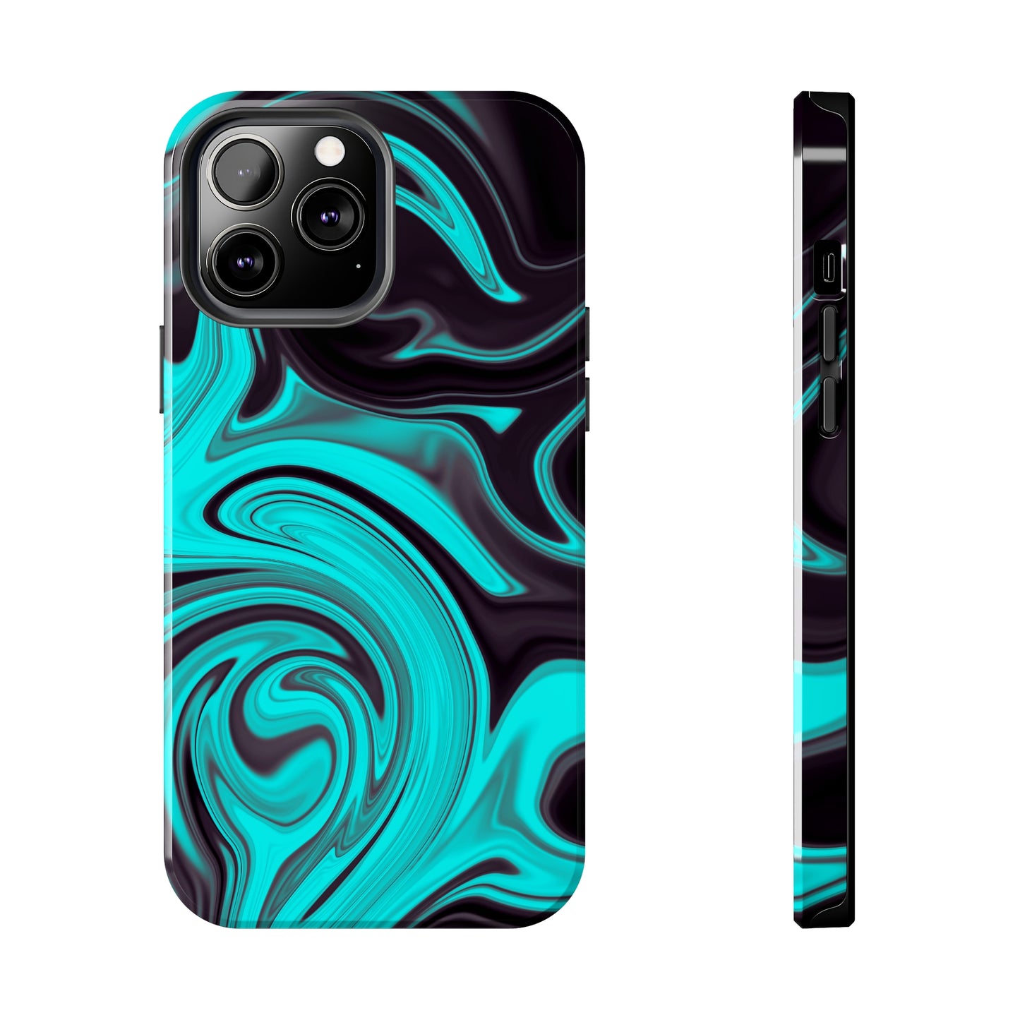 Aqua liquid marble pattern Tough Case