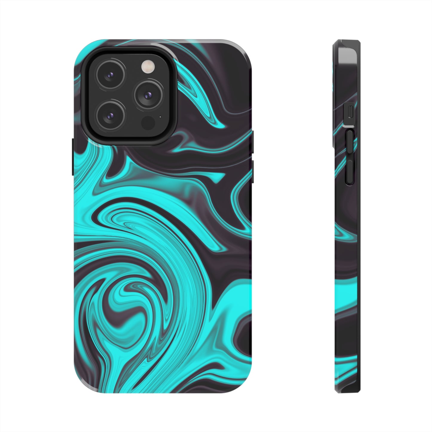 Aqua liquid marble pattern Tough Case